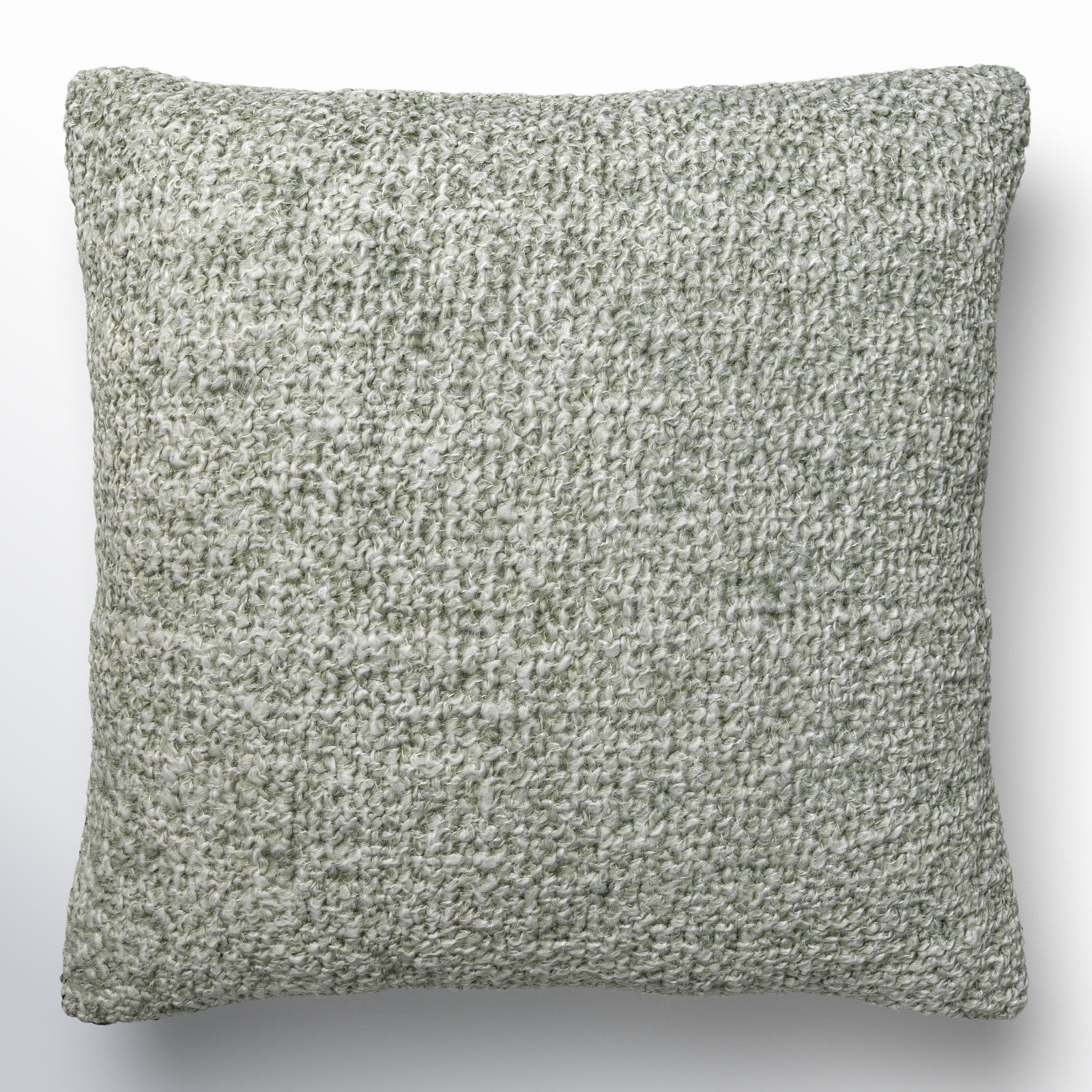 Tamari Pillow Cover, 22"H x 22"W, Down, Green
