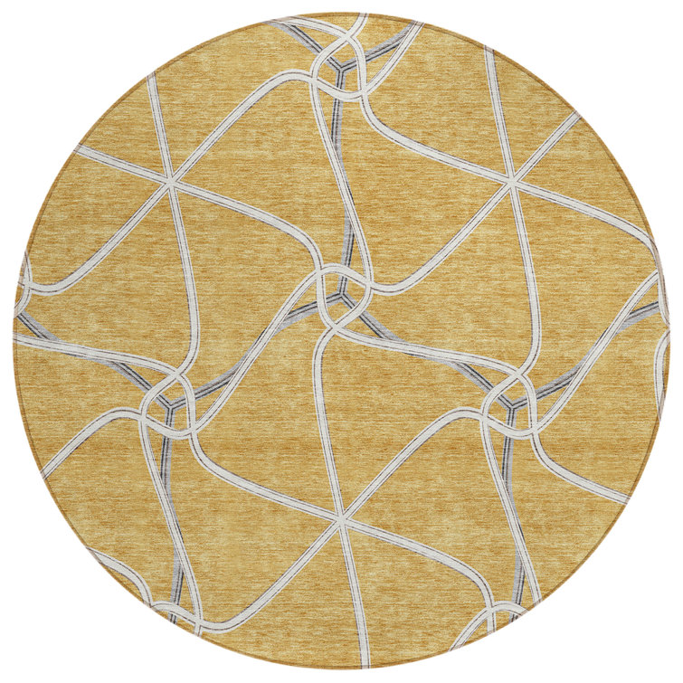  Aleg Area Rug with Non-Slip Backing