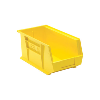  QUS240YL - Ensemble de 12 bacs jaunes ultra empilables et suspendus L 15 po x l 9 po x H 7 po