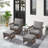 Malaree Wicker 2 - Person Patio Conversation Set with Cushions-1422536974