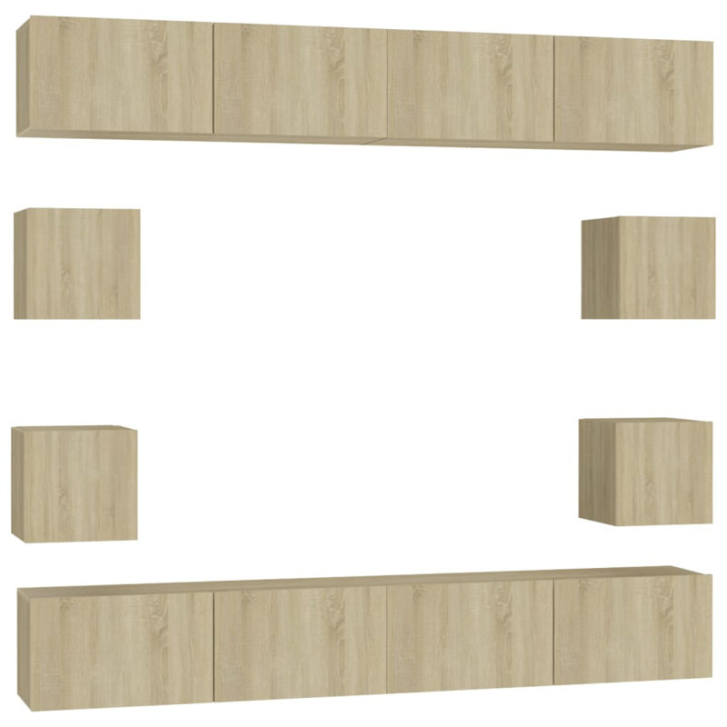 Blae TV Stand for TVs up to 88", Sonoma Oak