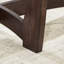 Table basse ovale en verre trempé avec structure en bois massif-972882603