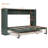 Haven Convertible Full Size Murphy Bed with Sofa, Wall Bed with 4 Storage Shelves and USB Charging Station-135587321