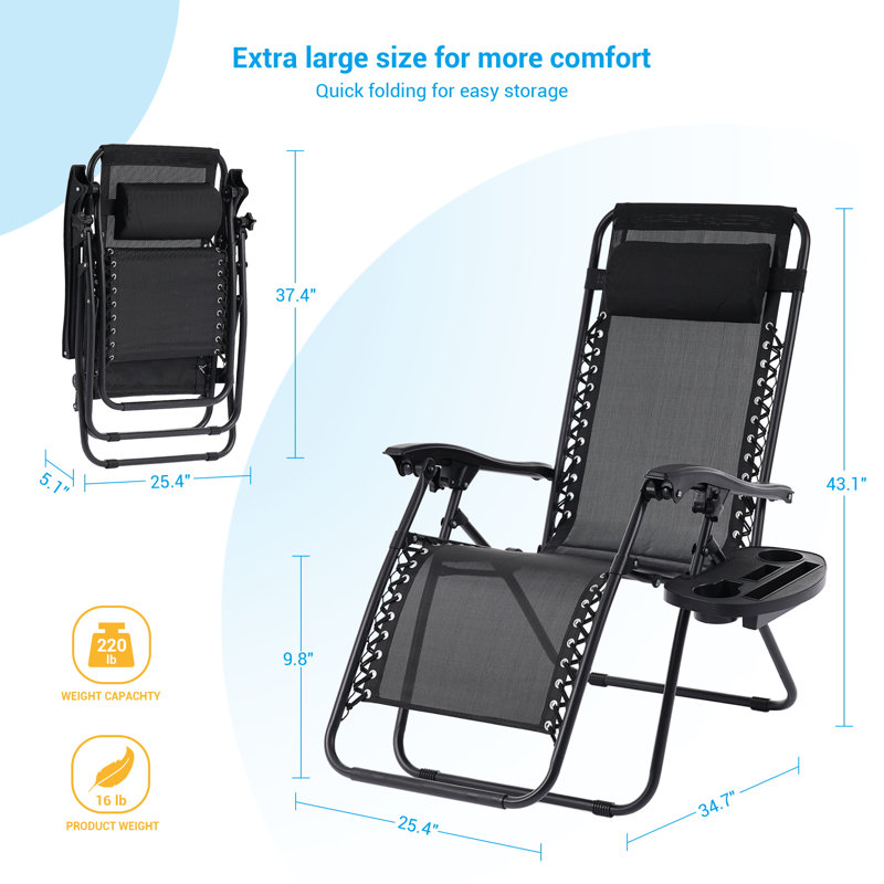 Fauteuil inclinable Daibhidh, Noir
