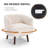 28.8'' Wide Modern Soft Upholstered Swivel Living Room Barrel Chair With Solid Wood Legs-263381220