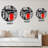 Red Door in Black and White City House - Colonial Wall Clock-1604942431
