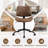 Home Office Chair No Arms with Wheels, Adjustable Height Small Desk Chair-442342661