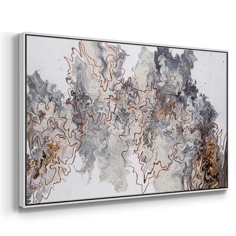 «Stay On The Trail», reproduction d'art sur toile, H 17 po x l 25 po x P 2 po, Toile avec cadre flottant blanc