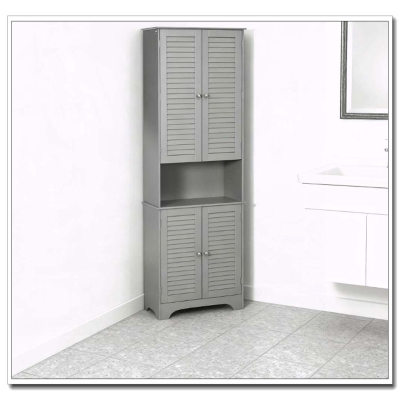 Armoire de rangement haute et étroite avec tablettes réglables, H 71,8 po x l 23,5 po x P 11,8 po