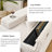 111.4‘beige Flannelette Sofa-1524447070