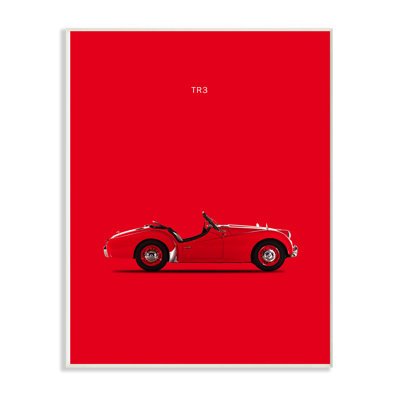 «Minimal Bright TR3 Car Poster», impression