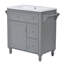 Meuble-lavabo polyvalent avec tiroirs multiples et fabrication robuste pour un rangement élégant-109043891