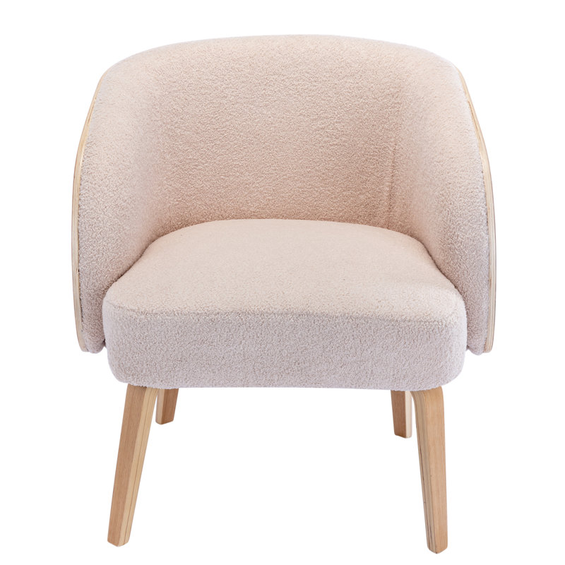 Fauteuil demi-tonneau en coton 27,76 po Beloni