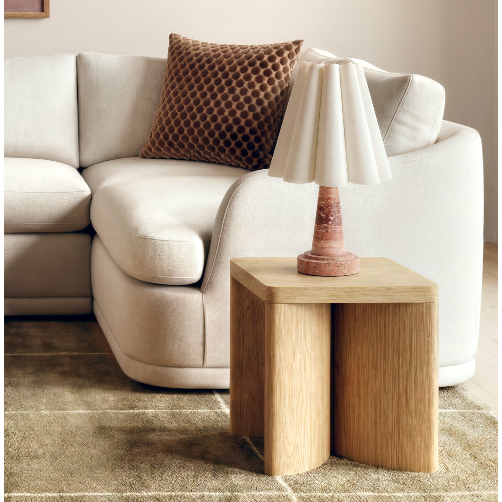 Segal Marble Mini Lamp, Red