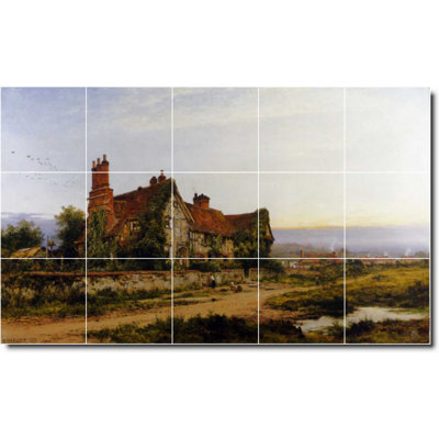 Carreau de céramique décorative 21,25 po x 12,75 po 4,25 po x 4,25 po
