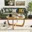 Table basse ronde en rotin Kenmure