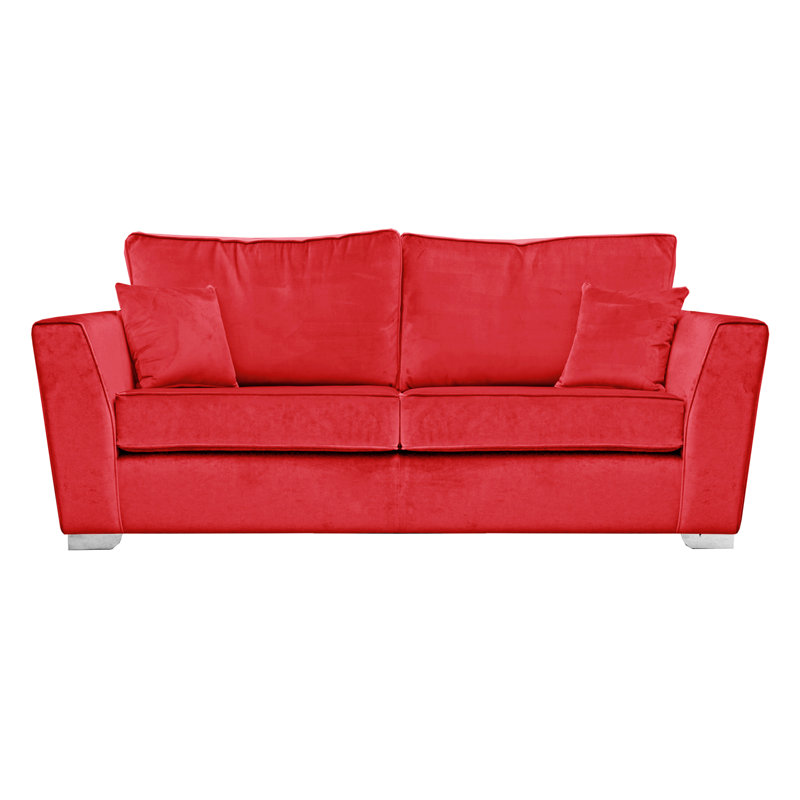 Quade Velvet Sofa, Fuchsia