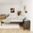 Camila Modern Acacia Solid Wood Platform Bed Frame, Exclusive Curved Bed Legs, No Headboard, 800lbs Heavy Duty Capacity, No Box Spring Needed, King, Mocha-30794813-23215237