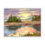 Coucher de soleil sur le lac I - peinture sur toile-59842248-59842244