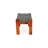 Dock 2-Piece Wooden Rest Stool With Wicker Seat