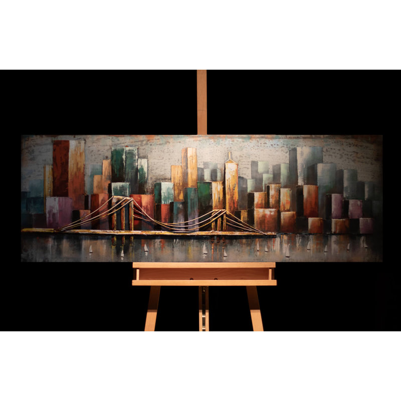Handmade Traditional Buildings & Architecture Wall Decor on Metal