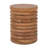 Round Ribbed Mango Wood Side Table