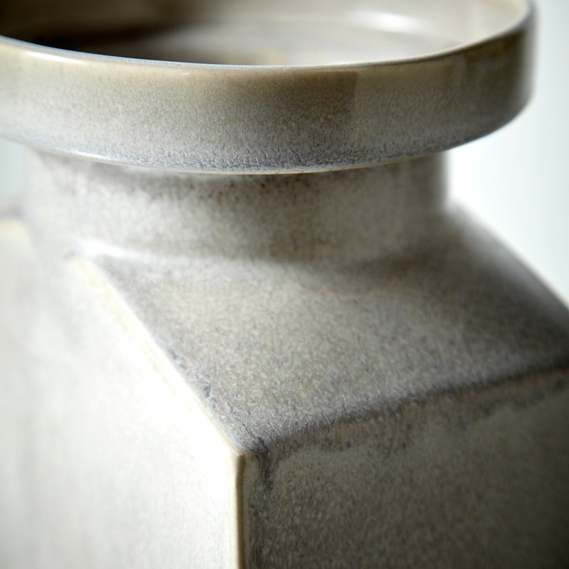 Vase de table en céramique Santorini, H 13 po x l 7 po x P 3,5 po