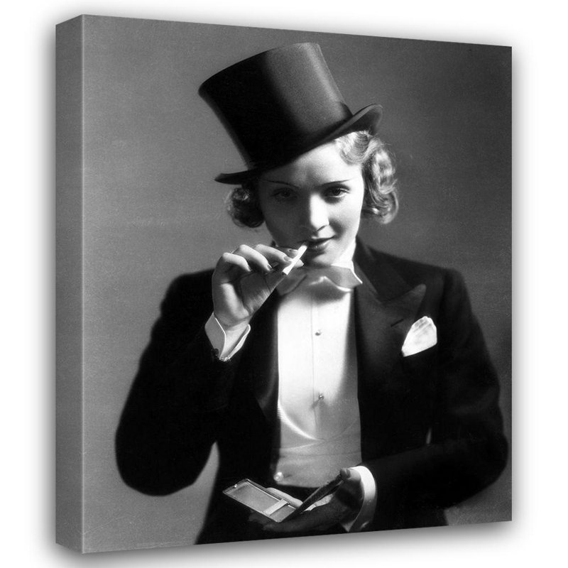 Red Barrel Studio Hollywood Photo Archive Gallery Wrapped Canvas Art Titled: Marlene Dietrich, H 18 po x l 15 po