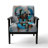 Mid-Century Accent Chair, Colorful Abstract Velvet Upholstered Armchair - Colorful Mid Century Abstract Fusion I-135416836-122510969