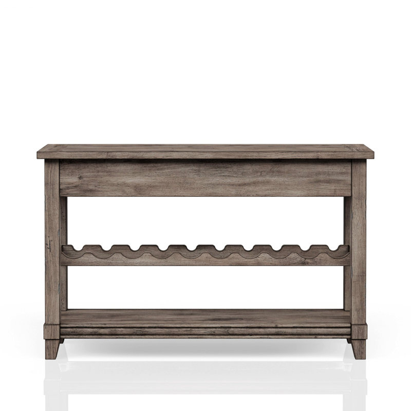 Console avec rangement pour bouteilles de vin et tiroirs de rangement