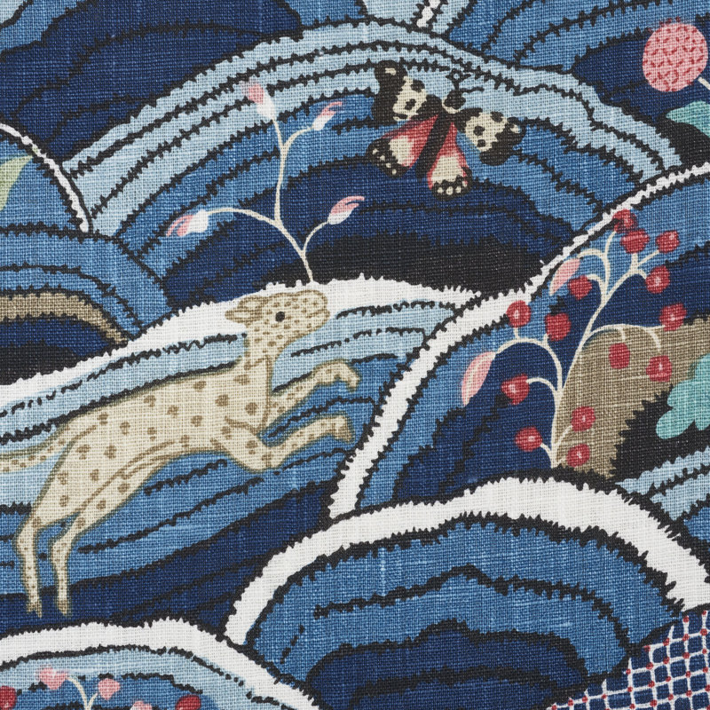 Rolling Hills Fabric, Blue