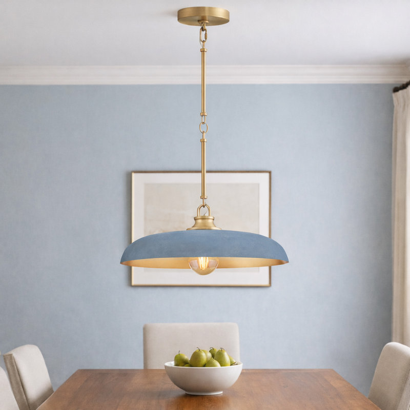 Hinkley Sadie 24" Large Saucer Shaped Chandelier, Vintage Denim