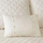 Couvre-lit réversible kaki, très grand, coton avec garniture boutonnée et taie d'oreiller