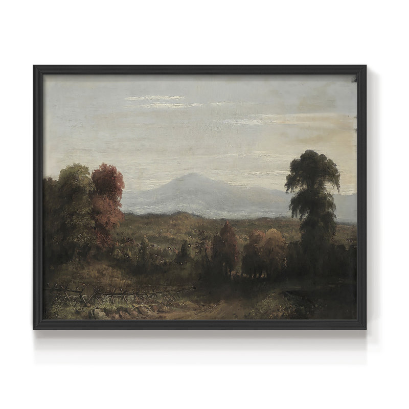 Paysages rétro-CDLIX - reproduction encadrée, H 8 po x l 10 po, Noir