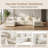 U-Shaped Chenille Sectional Sofa with Double Ottomans - Modular 4-Seater Comfort Couch, Reversible Deep Seat Design with Premium Fabric & Flexible Living Room Configuration-1684322986