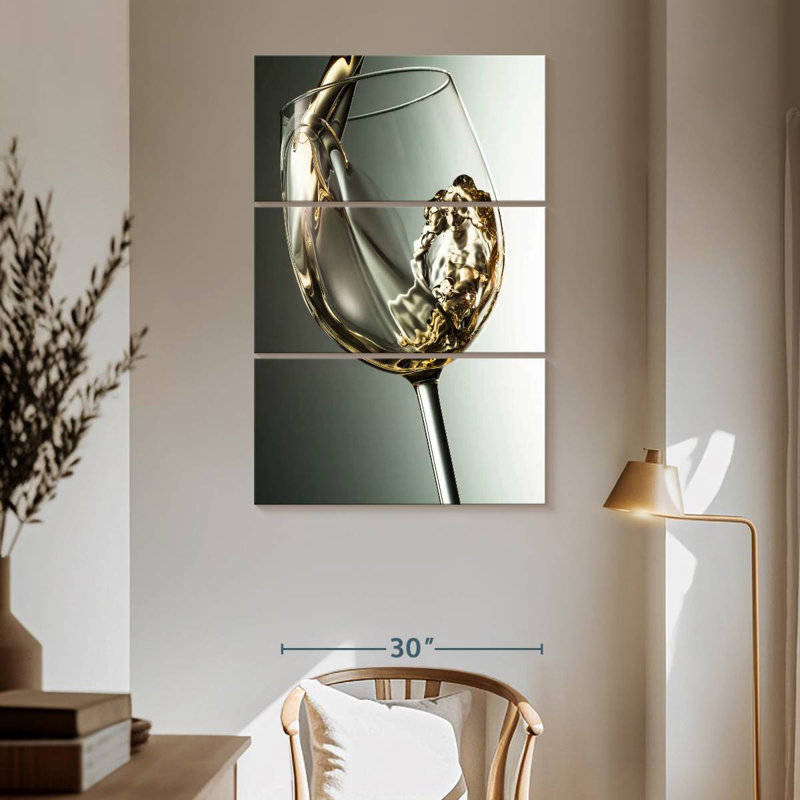 Yarlin Smooth White Wine, 65" H x 42" W