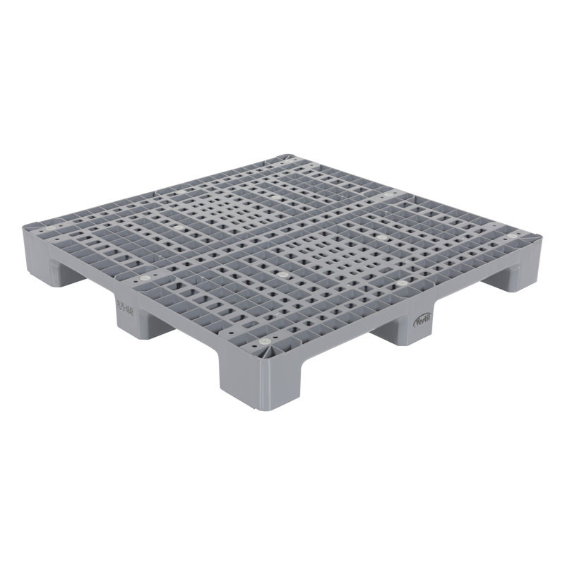 Rackable Plastic Pallet, 5.5" H x 47.5" W x 47.5" D, Gray