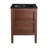Nadar 24 in. Brown Walnut Bathroom Vanity With Black, 3-Hole Ceramic Sink Top-1895706628-1895706629