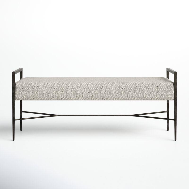 Genevieve Upholstered Bench, Cream