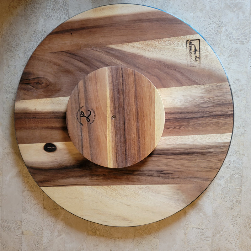 Lazy-Susan Tray Wood Lazy Susan