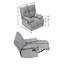 Fauteuil pivotant rembourré 30 po en velours multifonctionnel-903981672