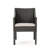 2 Grey Patio Armchairs For Eating, Modern Outdoor Chairs With Fade- Cover And Resin Construction Of Dining Armchairs, Seating Water Fade Resistance Back