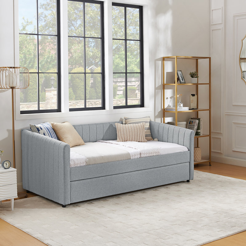 Grey Twin Bed, Gray, Twin