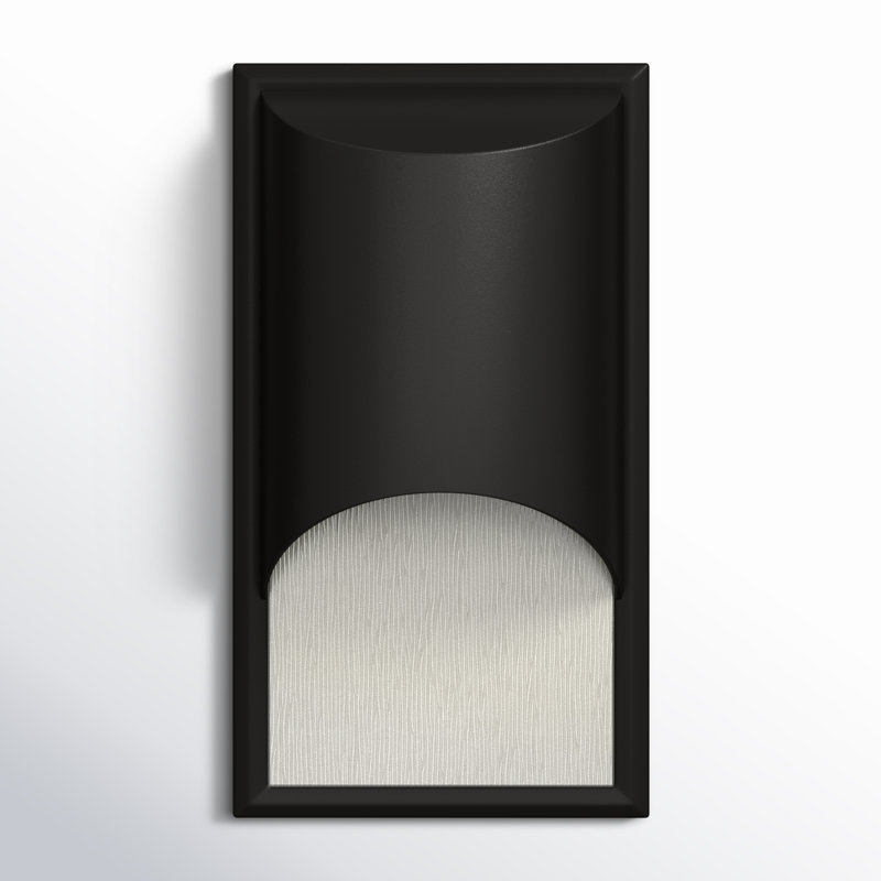 Cascade Outdoor Flush Mount, Medium, Satin Black, Incandescent