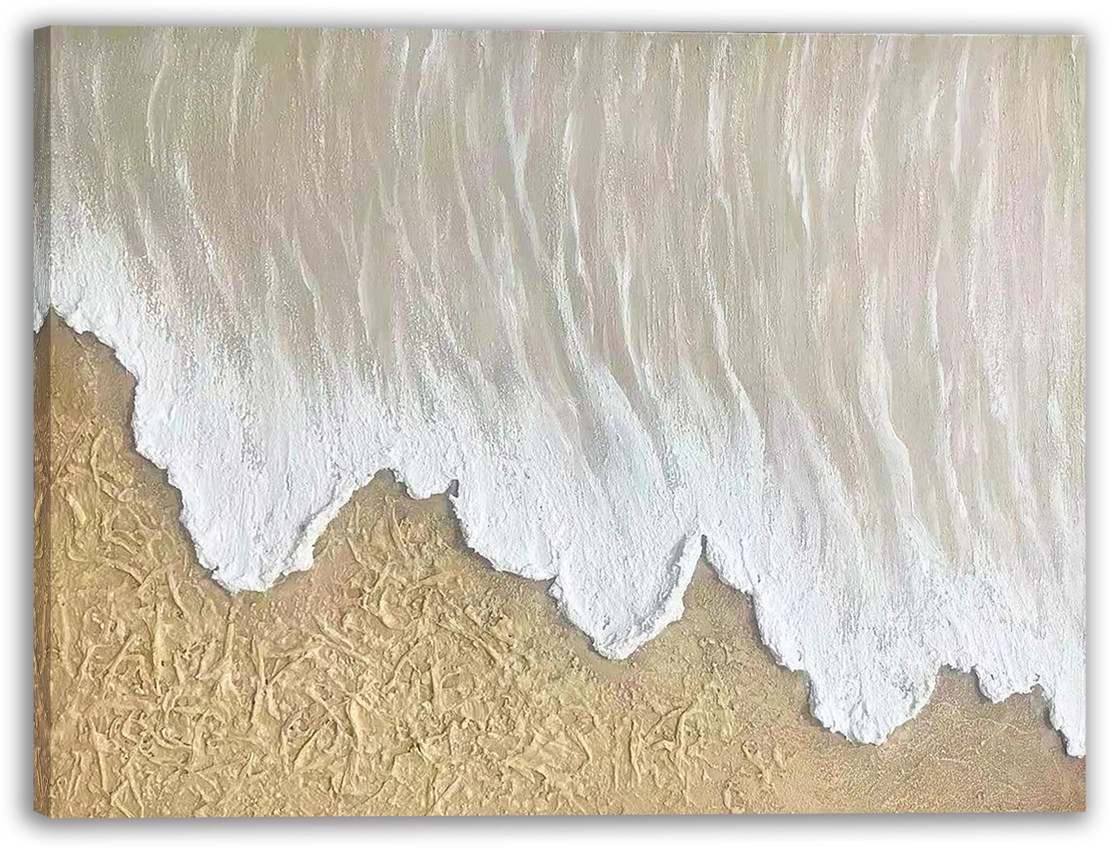 Highland Dunes Tranquil Shoreline Bliss Wrapped Canvas Wall Art | Wayfair