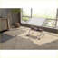 Hauteur réglable Table basse Angle en métal - finition blanche, rangement pour casse-tête et amp; Conception polyvalente