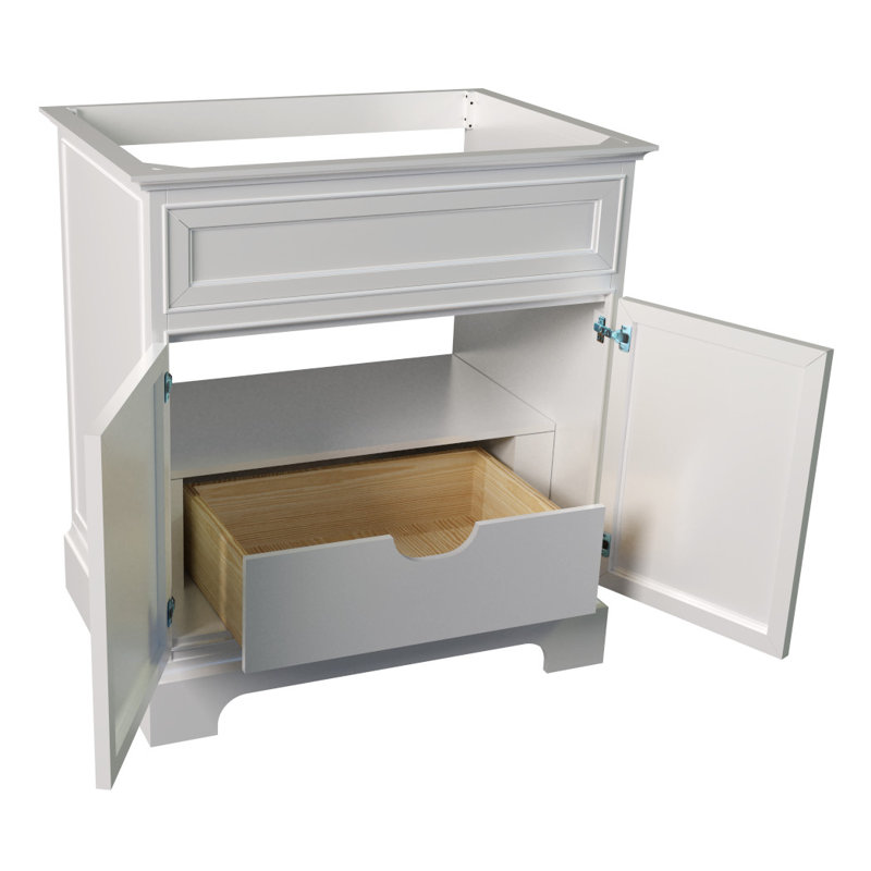 Shelby 30'' Single Bathroom Vanity Base Only, White