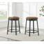 Ensemble de 2 tabourets pivotants avec structure en métal (seulement chaises de salle à manger)-692839939