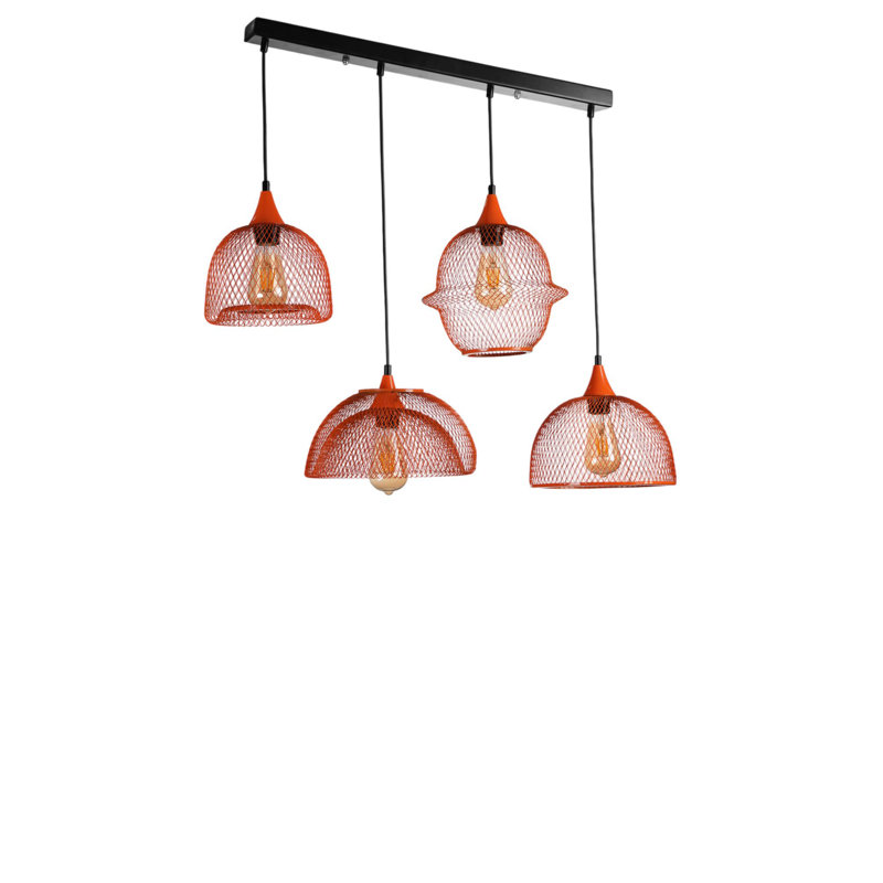 Lustre, Orange / noir