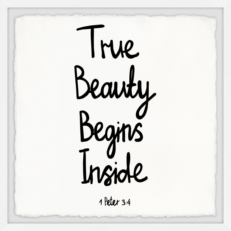 True Beauty by Marmont Hill - Single Picture Frame Print, 30cm H x 30cm W